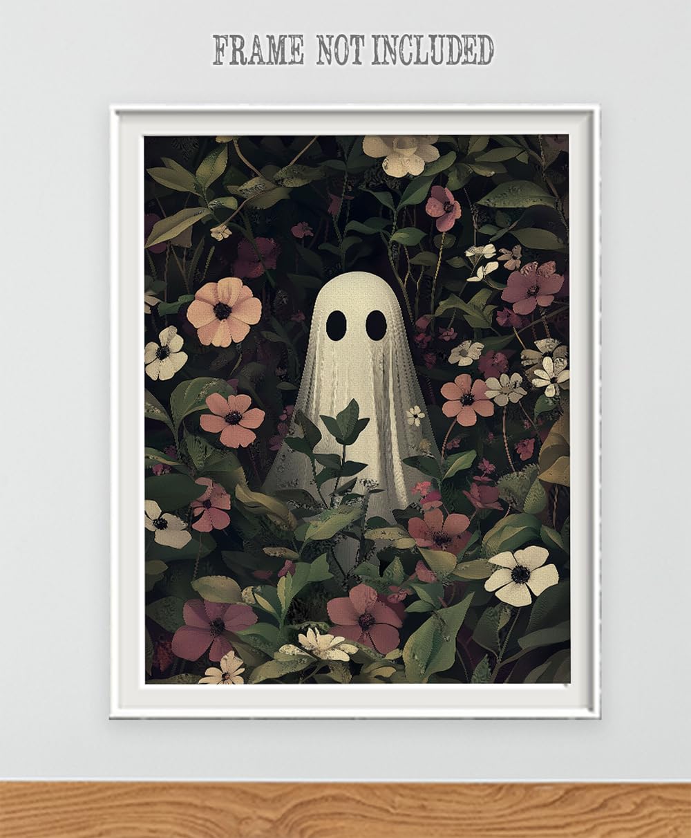 Amazon.com: Ghost Amongst the Flowers Poster- 16x20 Stretched